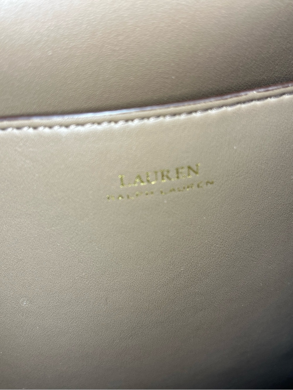 Ralph Lauren Red Leather Backpack with Gold Hardware - Picture 10 of 11